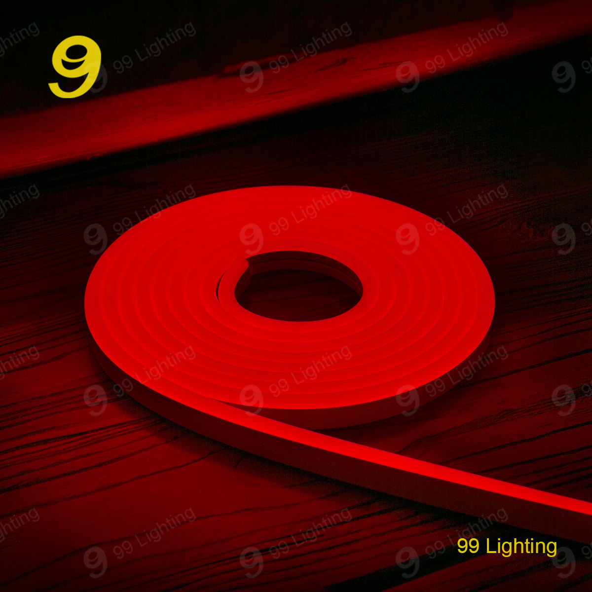 Red color 12v silicon neon flex light waterproof IP68 for outdoor