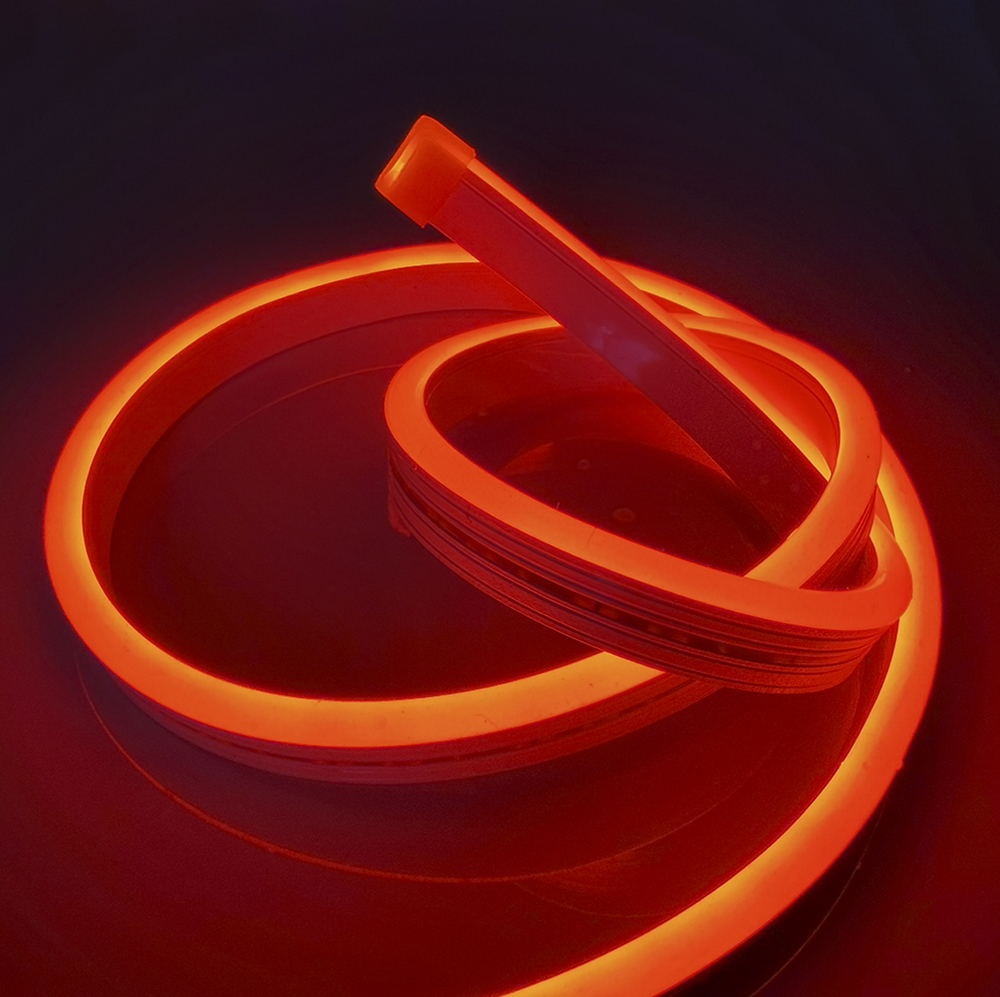 orange LED Neon Flex 6 x12mm 12V High Intensity Bendable & Flexible Rope Light